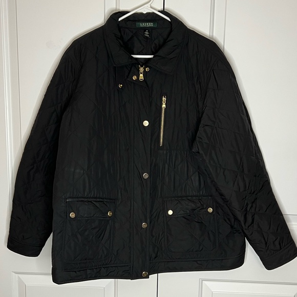 Black Lauren by Ralph Lauren Field Jacket - Picture 2 of 6